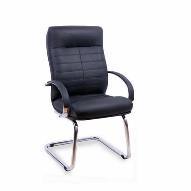 Конференц кресло Мирэй Консул хром короткий конференц, кожзам